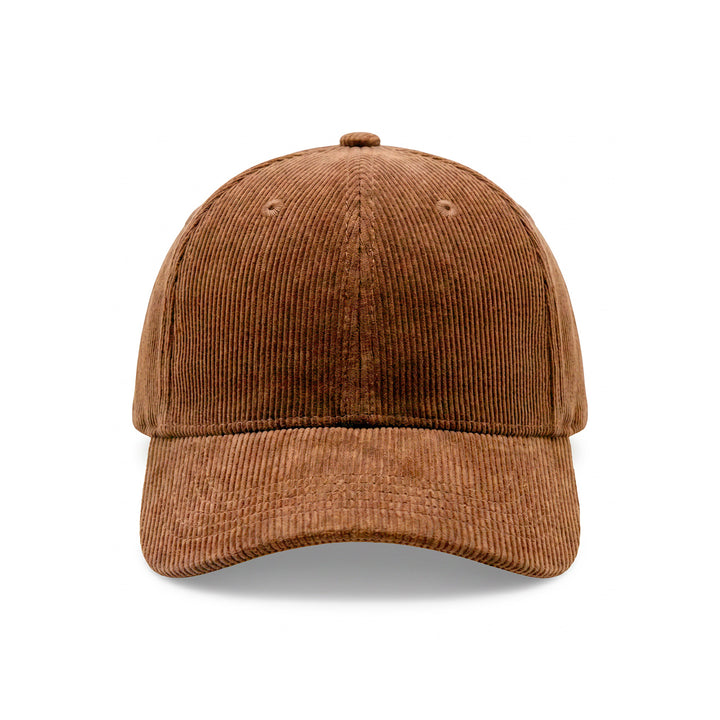 Casquette en velours marron