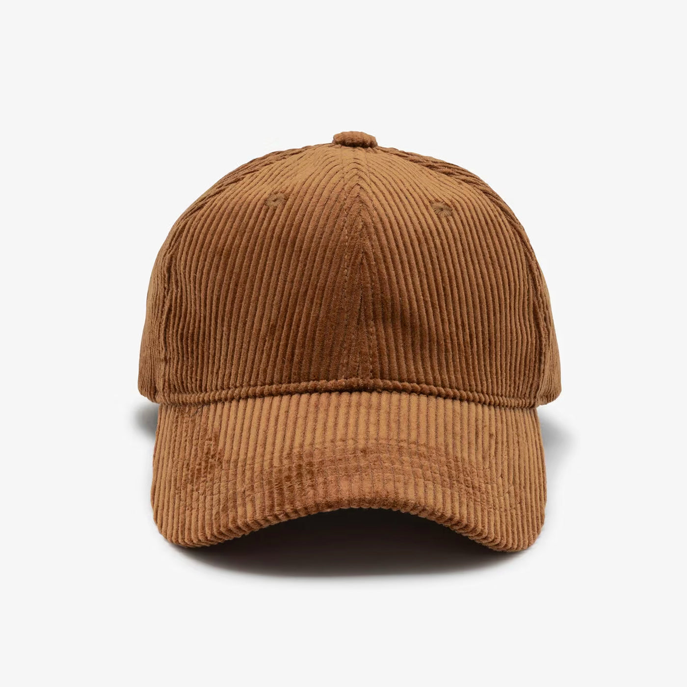 Casquette en velours marron