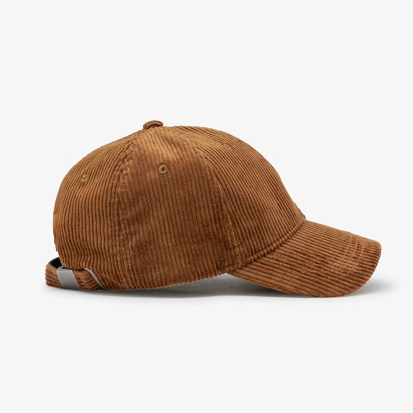 Casquette en velours marron